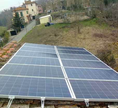Impianto fotovoltaico Capolona Arezzo Toscana